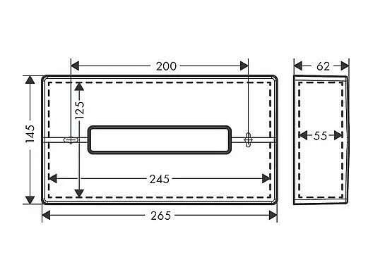 HANSGROHE Dispensador de pañuelos de bronce cepillado HANSGROHE