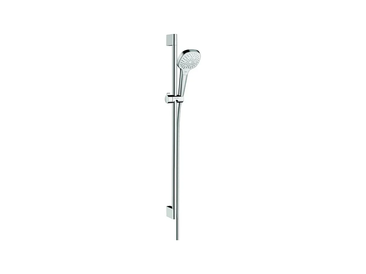Set de douche 120 3jet avec barre Unica'S puro 65 cm et porte-savon chromé Hansgrohe Raindance Select E