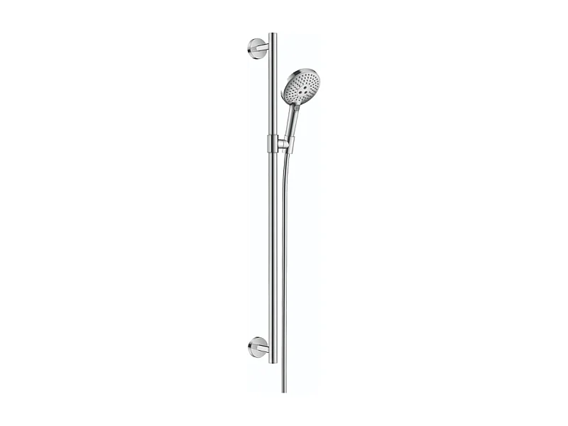 Ensemble de douche 120 3jet avec barre de douche 90 cm chromé Hansgrohe Raindance Select S