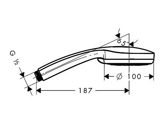 HANSGROHE Vario EcoSmart teleducha 9l/min cromo Croma 100
