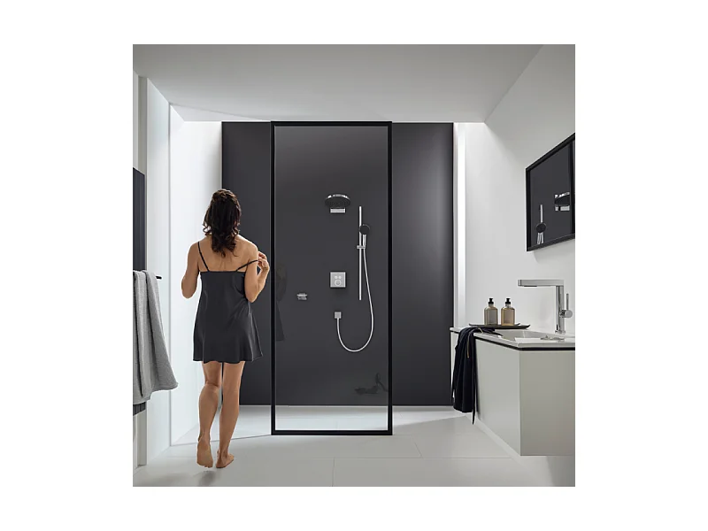 Set de ducha 105 3jet Relaxation con barra en C 65 cm cromo Hansgrohe Pulsify Select