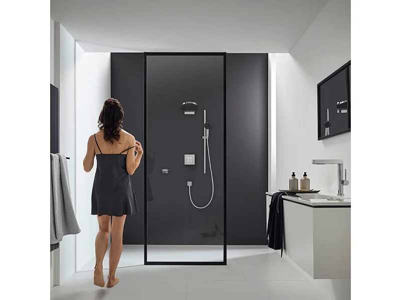 Set de ducha 105 3jet Relaxation con barra en C 65 cm cromo Hansgrohe Pulsify Select