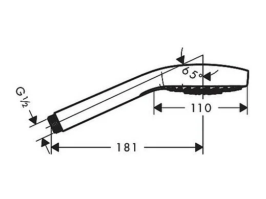 HANSGROHE Douchette à main Vario EcoSmart 9l/min blanc chromé Croma Select E