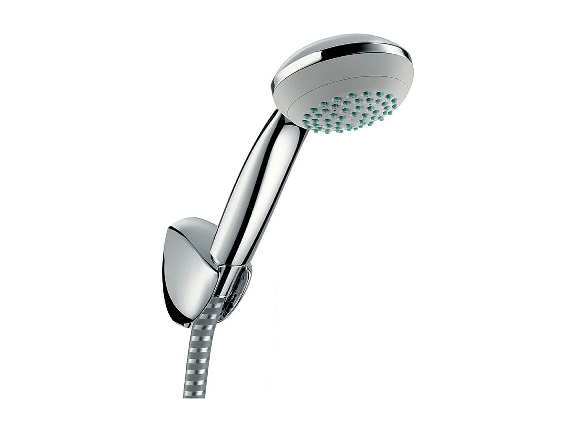 Ensemble support mural et douchette Mono avec flexible de douche 125 cm chromé Hansgrohe Crometta 85