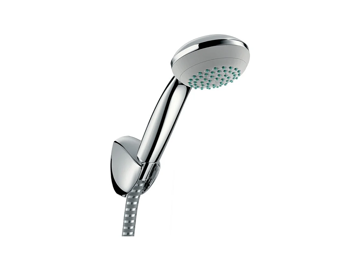 Ensemble support mural et douchette Mono avec flexible de douche 125 cm chromé Hansgrohe Crometta 85