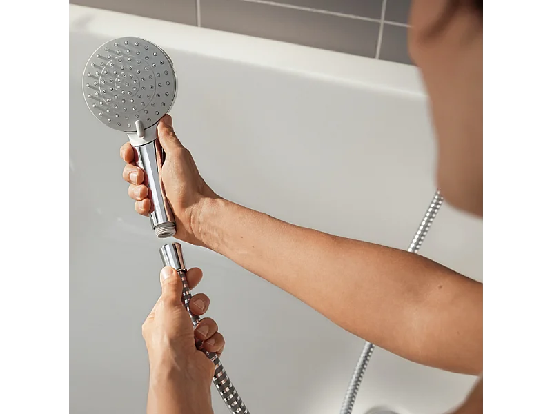 Pommeau de douche HANSGROHE Vernis Blend 2 jets EcoSmart chromé