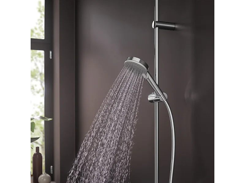 Pommeau de douche HANSGROHE Vernis Blend 2 jets EcoSmart chromé