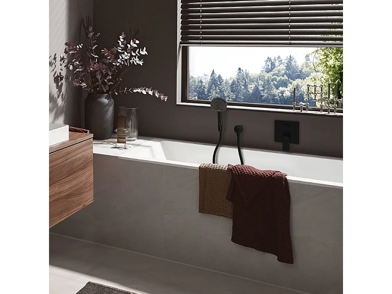 Hansgrohe Pulsify Select soporte de pared y set de ducha de mano 105 3jet Relaxation con flexo cromado de 125 cm