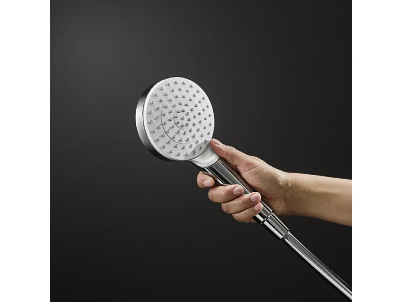 HANSGROHE Douchette à main 1jet EcoSmart 9l/min blanc chromé Crometta