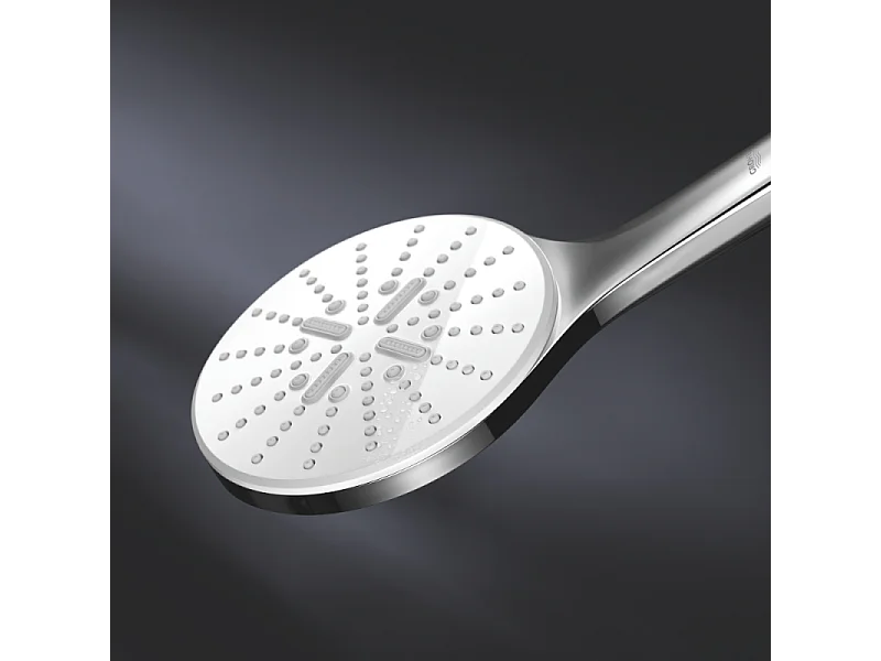 Pack douchette ronde 3 jets Vitalio Smartactive GROHE + Flexible 1500 chromé + Support mural