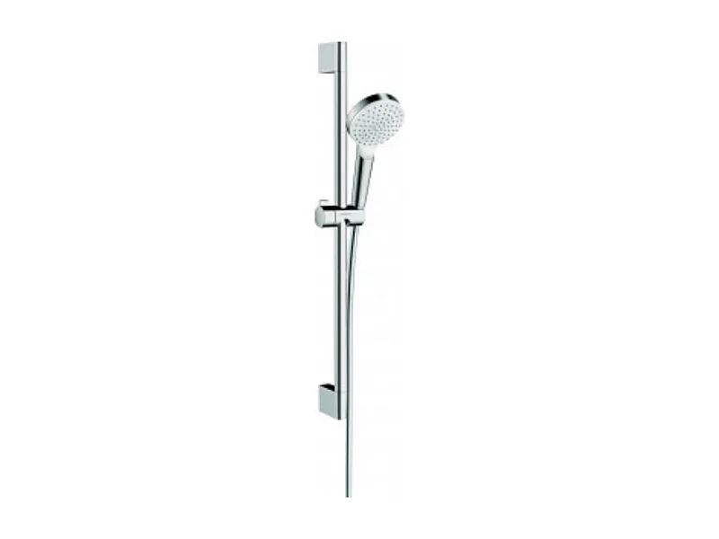 Set de douche 1jet avec barre Unica'Croma 65 cm blanc/chromé Hansgrohe Crometta