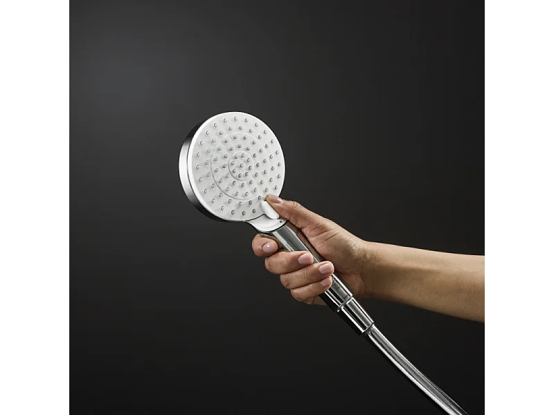 HANSGROHE Crometta EcoSmart rociador de ducha de 2 chorros blanco/cromo