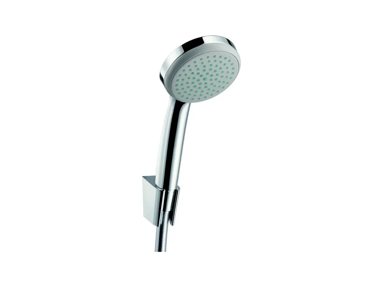 Ensemble support mural et douchette 1jet avec flexible de douche 160 cm chromé Hansgrohe Croma 100