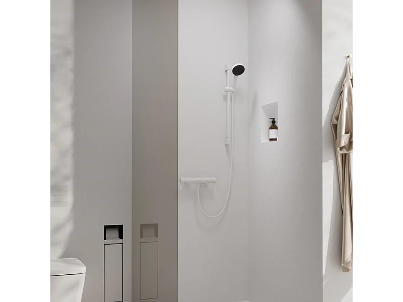 Set de ducha 105 3jet EcoSmart 9l/min con barra C 65 cm cromo Hansgrohe Pulsify Select