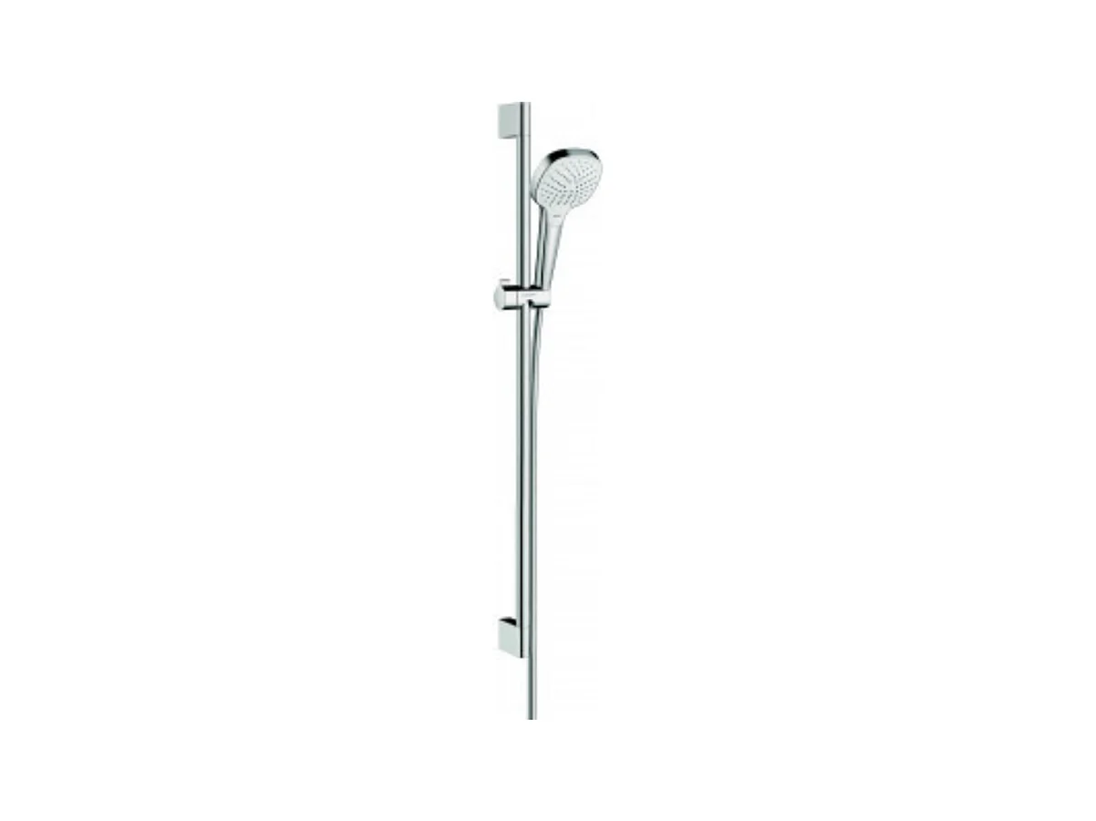 Set de ducha Vario con barra Unica'Croma 90 cm blanco/cromo Hansgrohe Croma Select E