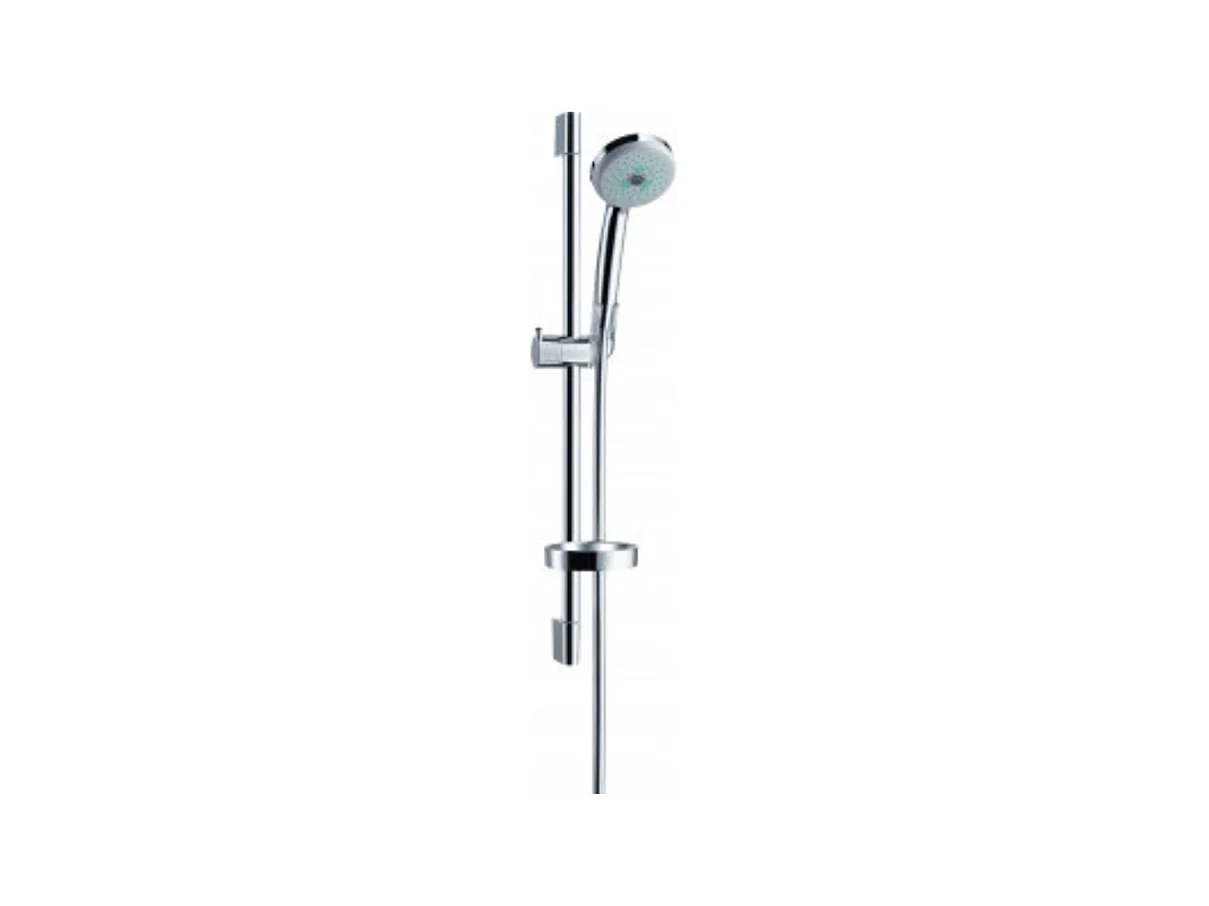 Set de douche Multi avec barre Unica'C 65 cm et porte-savon chromé Hansgrohe Croma 100