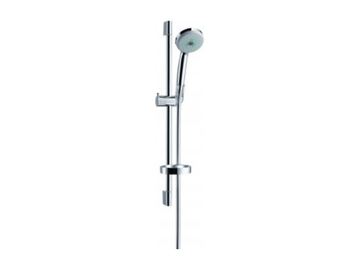 Set de douche Multi avec barre Unica'C 65 cm et porte-savon chromé Hansgrohe Croma 100