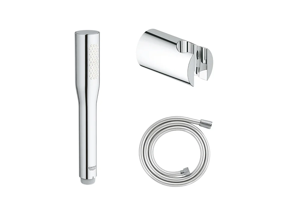 Pack douchette 1 jet Vitalio Get Stick GROHE + Flexible 1500 chromé + Support pour douchette