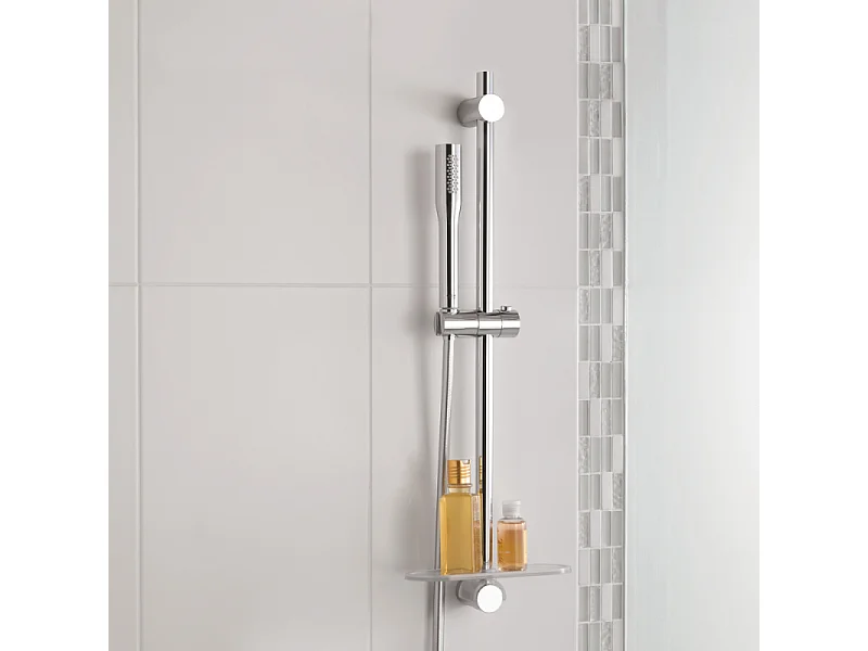 Pack douchette 1 jet Vitalio Get Stick GROHE + Flexible 1500 chromé + Support pour douchette