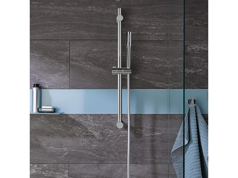 Pack douchette 1 jet Vitalio Get Stick GROHE + Flexible 1500 chromé + Support pour douchette