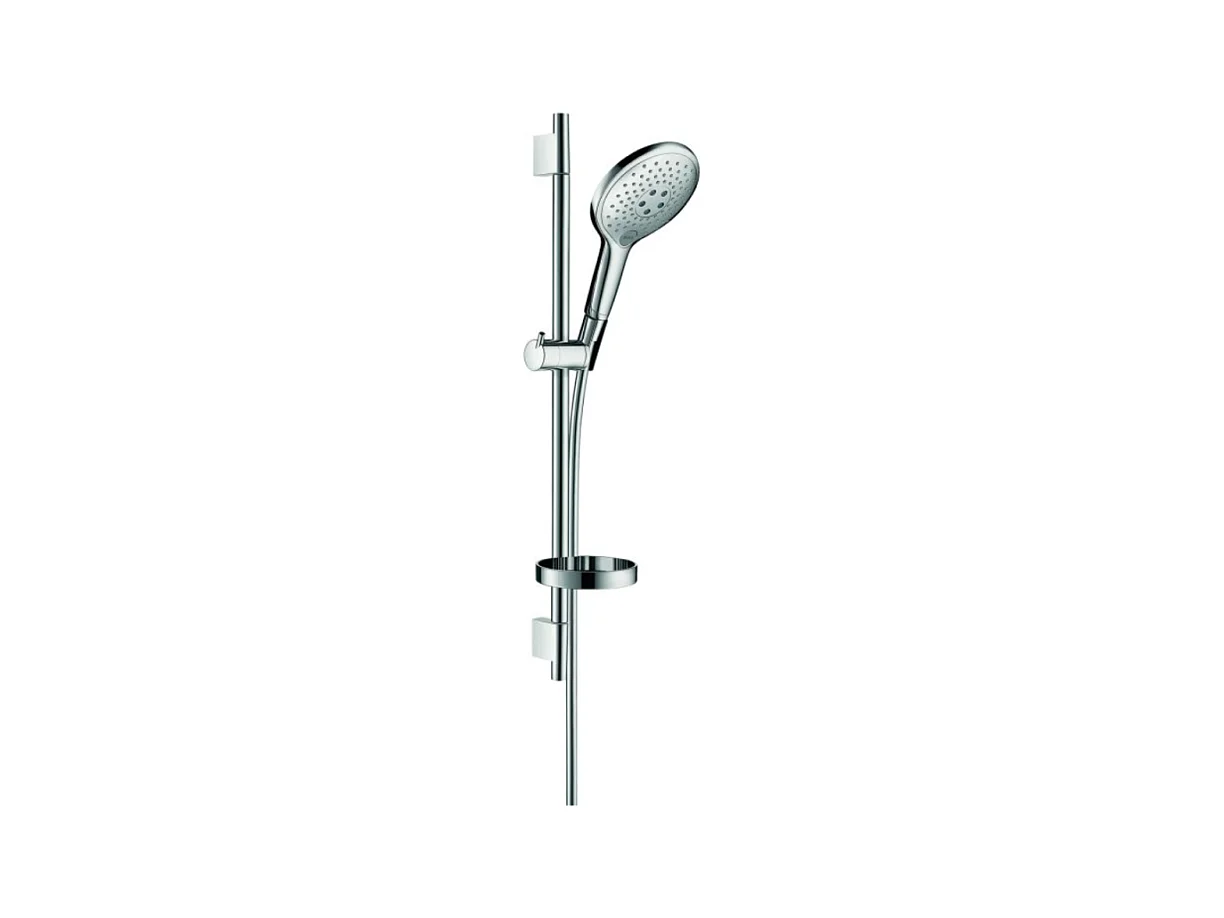 Set de douche 150 3jet avec barre Unica'S puro 65 cm et porte-savon chromé Hansgrohe Raindance Select S