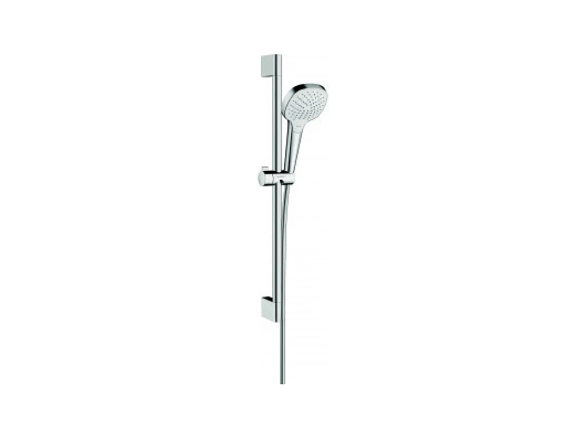 Set de ducha Unica'Croma Vario EcoSmart ducha 9 l/min con barra Unica'Croma 65 cm blanco/cromo Hansgrohe Croma Select E