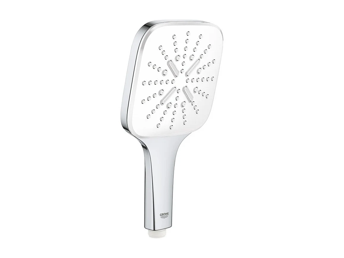 GROHE Douchette 3 jets Vitalio Smartactive chrome carré avec flexible 150 et support carré