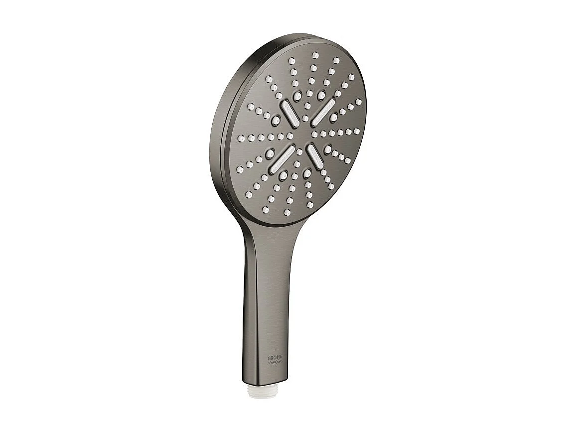 GROHE Rainshower smartactive 130 Teleducha de 3 chorros Grafito duro cepillado