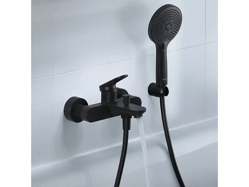 Flexible de douche DURAVIT Universal 125 cm noir mat