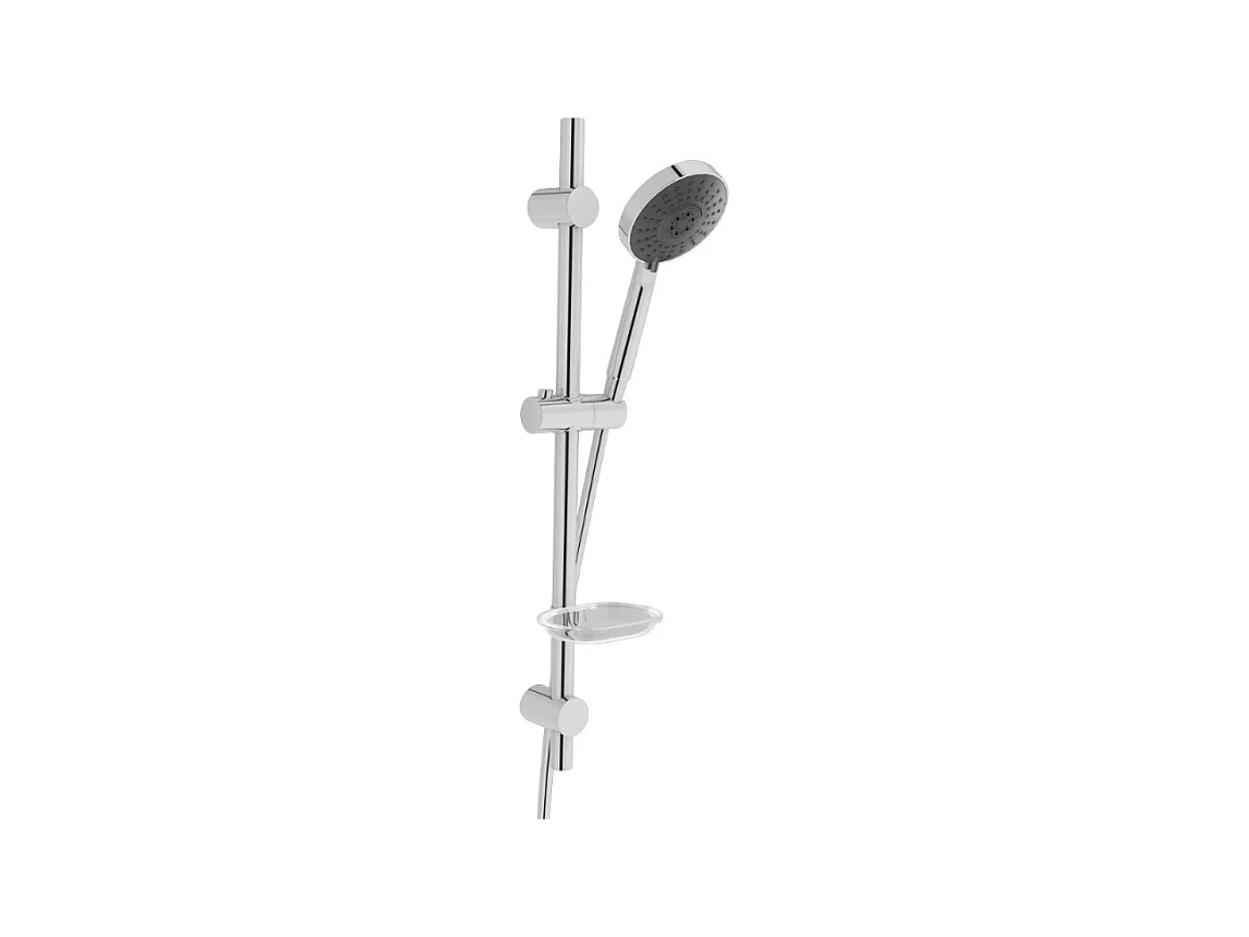 Pommeau de douche VITRA Master Slot 3 jets avec barre, porte savon et flexible