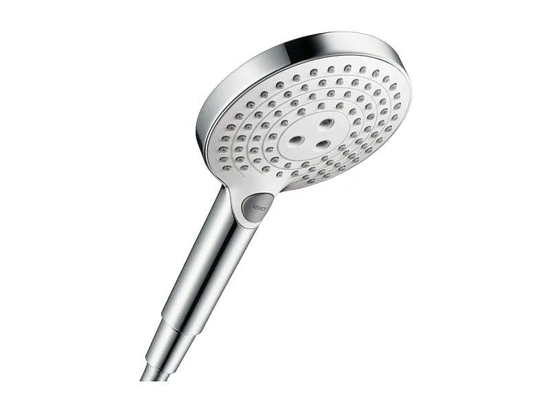 HANSGROHE Raindance Select S EcoSmart 120 rociador de ducha de 3 chorros blanco / cromo