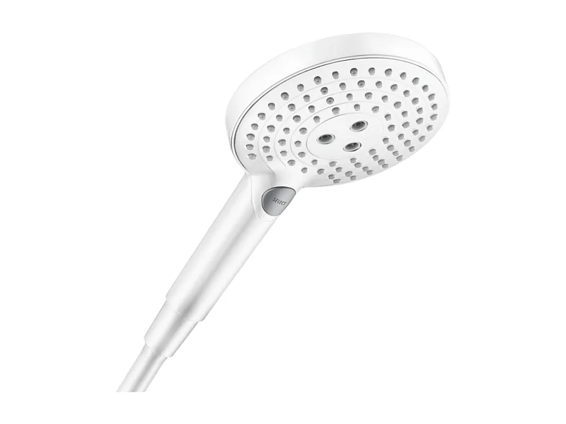Pommeau de douche HANSGROHE Raindance Select S EcoSmart 120 3 jets blanc mat