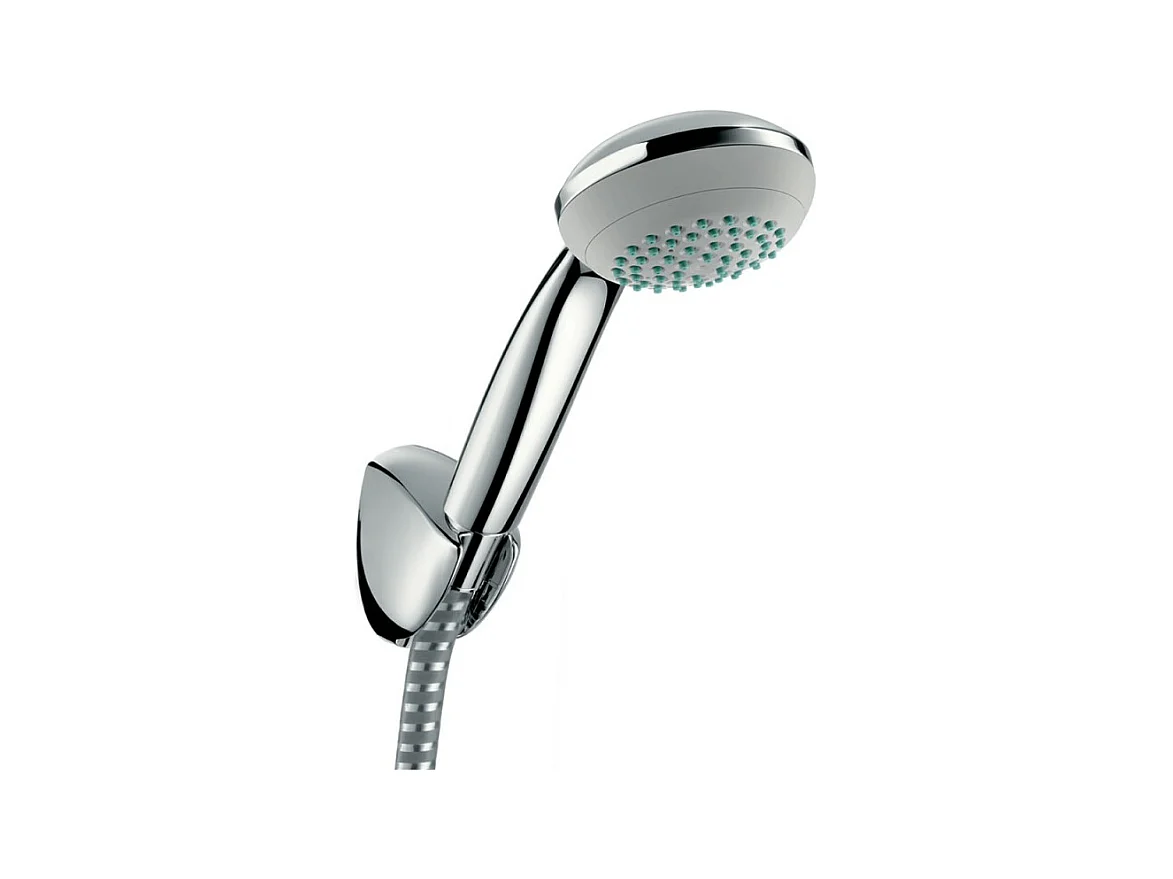 Ensemble support mural et douchette Mono avec flexible de douche 160 cm chromé Hansgrohe Crometta 85