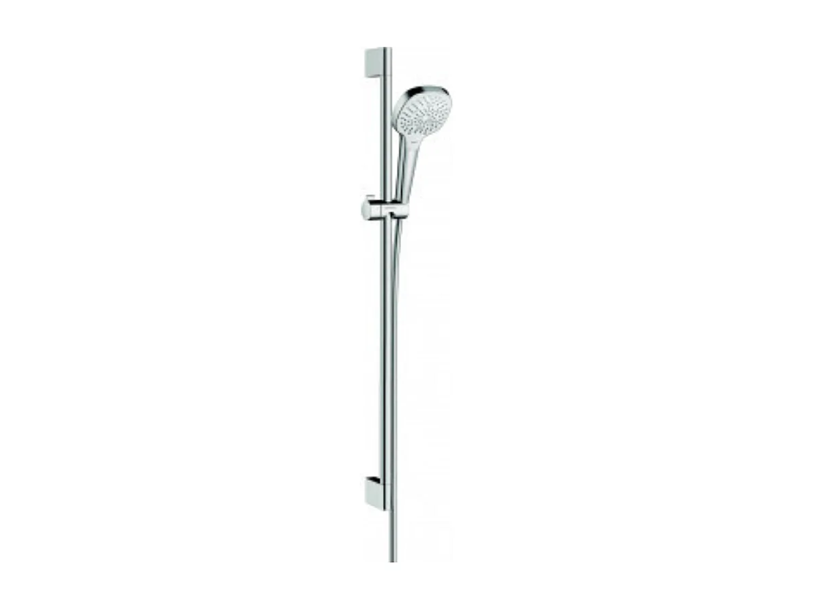 Set de douche Multi avec barre Unica'Croma 90 cm blanc/chromé Hansgrohe Croma Select E