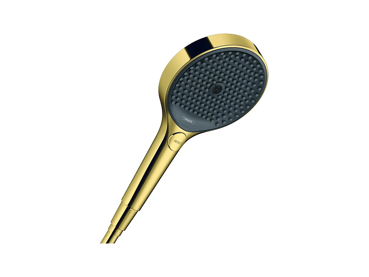HANSGROHE Douchette à main 130 3jet EcoSmart aspect doré poli Rainfinity