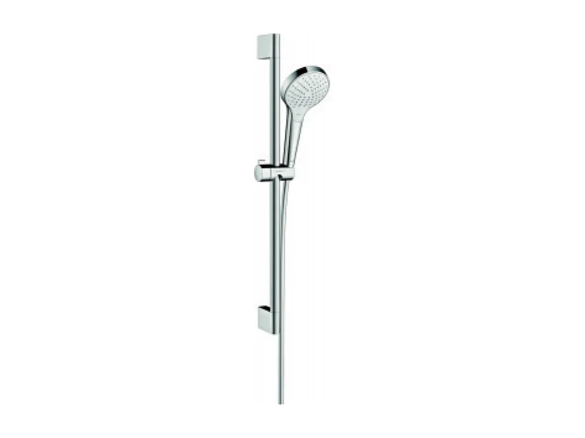 Set de douche Vario avec barre Unica'Croma 65 cm blanc/chromé Hansgrohe Croma Select S