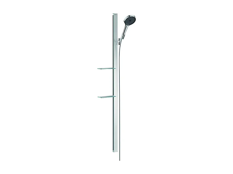 Ensemble de douche 130 3jet avec barre de douche 150 cm et porte-savon chromé Hansgrohe Rainfinity