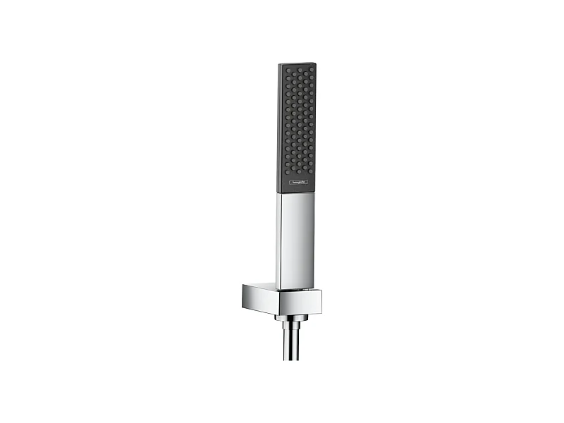 Ensemble support mural et douchette 100 1jet avec flexible de douche 160 cm chromé Hansgrohe Rainfinity