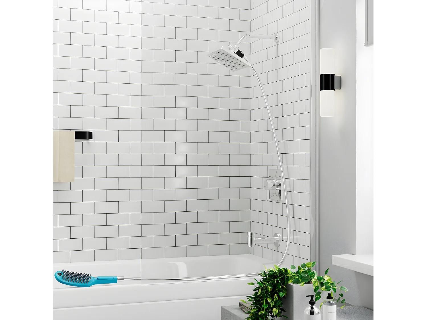 HANSGROHE DogShower Rociador de ducha para perros de 3 chorros Azul