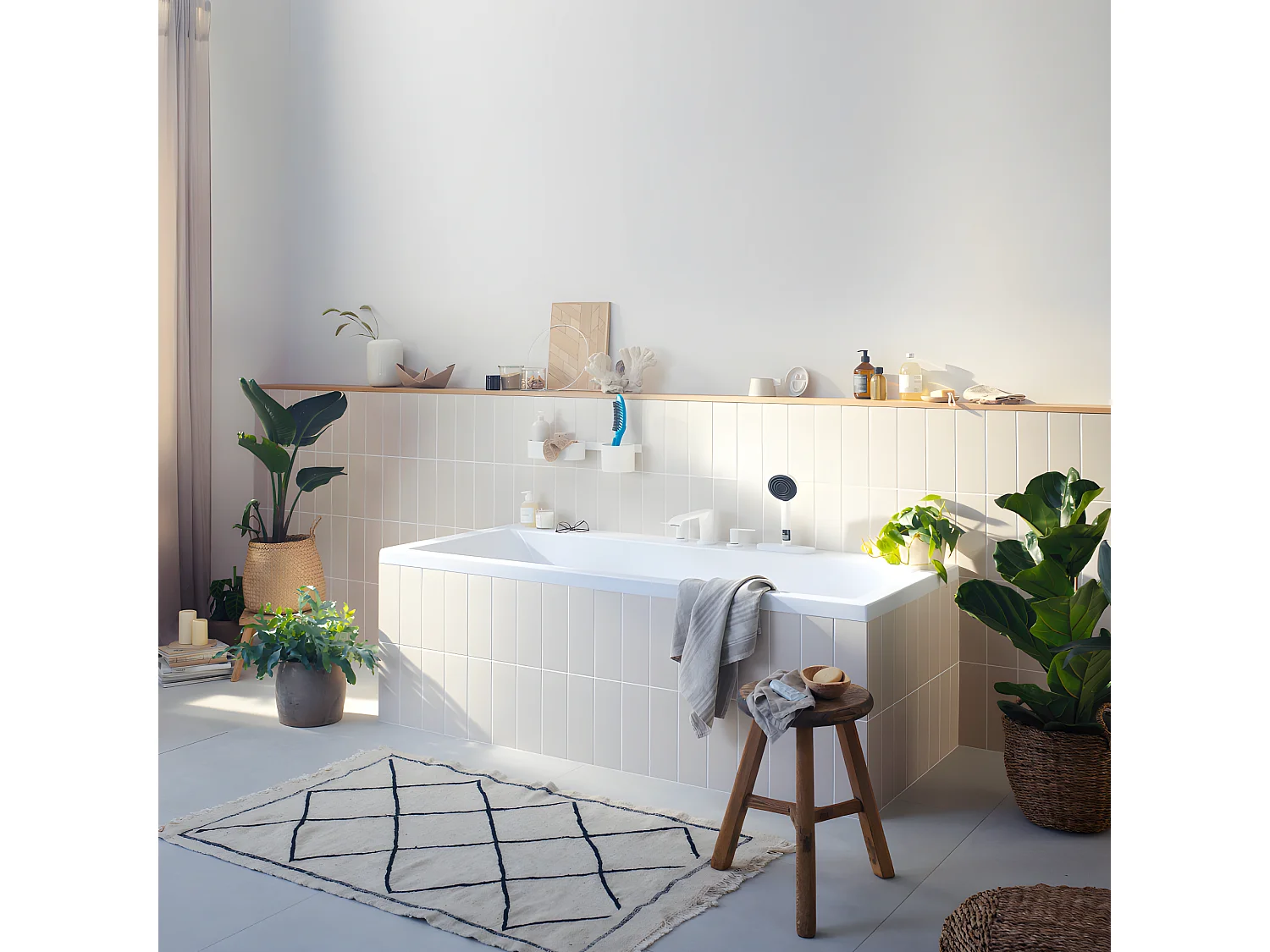 HANSGROHE DogShower Rociador de ducha para perros de 3 chorros Azul