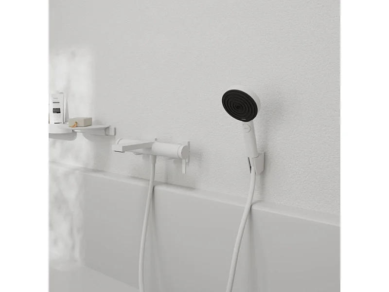 Flexo de ducha 1,25 m HANSGROHE Isiflex blanco mate