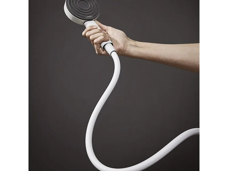 Flexible de douche 1,25 m HANSGROHE Isiflex blanc mat