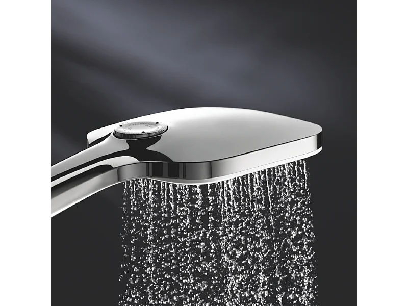 Pack Douchette GROHE Vitalio 3 jets Smartactive rectangulaire + Flexible 150 cm chromé