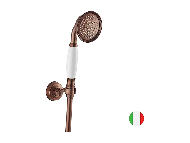 Douchette avec flexible et support mural PAINI Lady's auburn