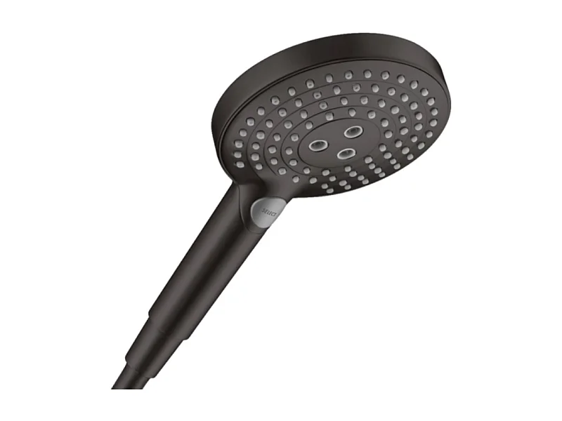HANSGROHE Douchette à main Raindance Select S 120 3jet PowderRain noir chromé brossé