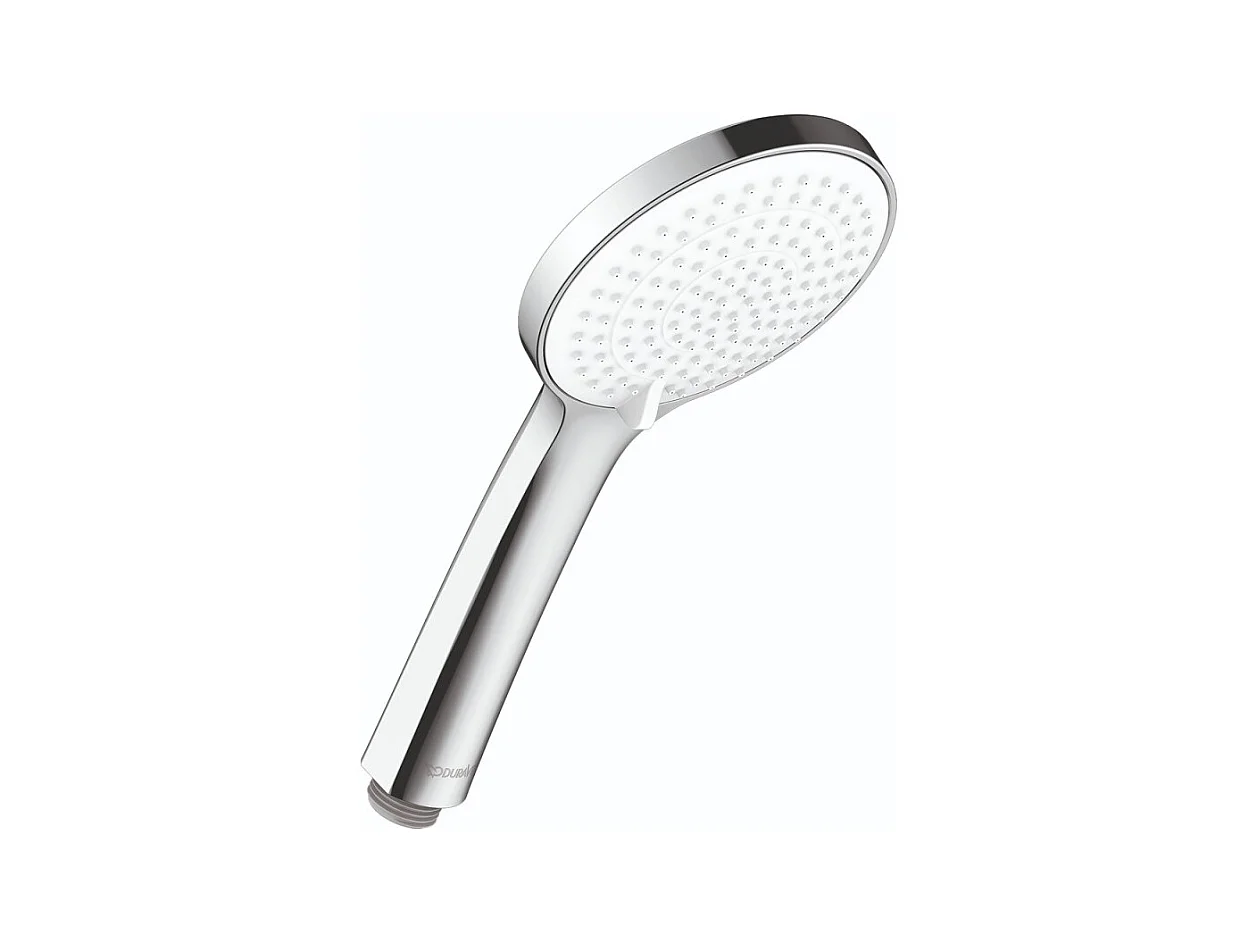 Pommeau de douche DURAVIT Universal 11 cm 3 jets chromé blanc