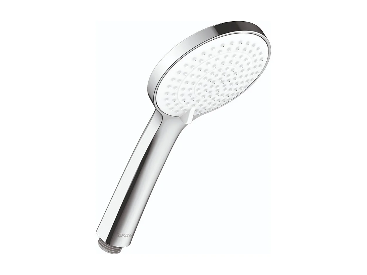 Pommeau de douche DURAVIT Universal 11 cm 3 jets chromé blanc
