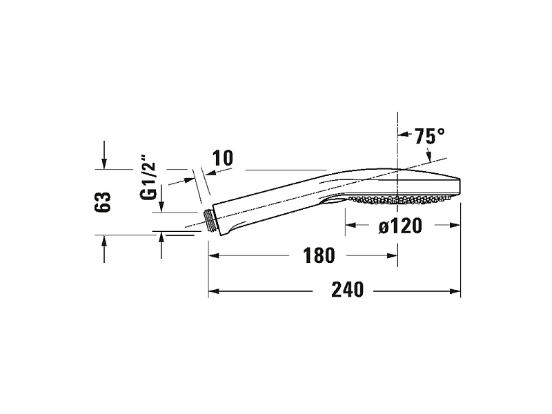Alcachofa de ducha DURAVIT UNIVERSAL Chromé
