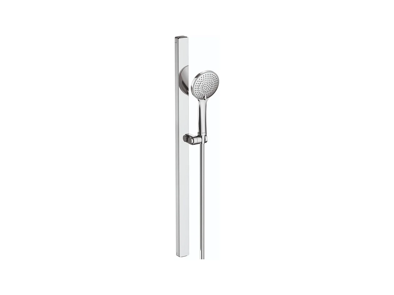 Pommeau de douche DURAVIT MinusFlow flexible et barre chromé