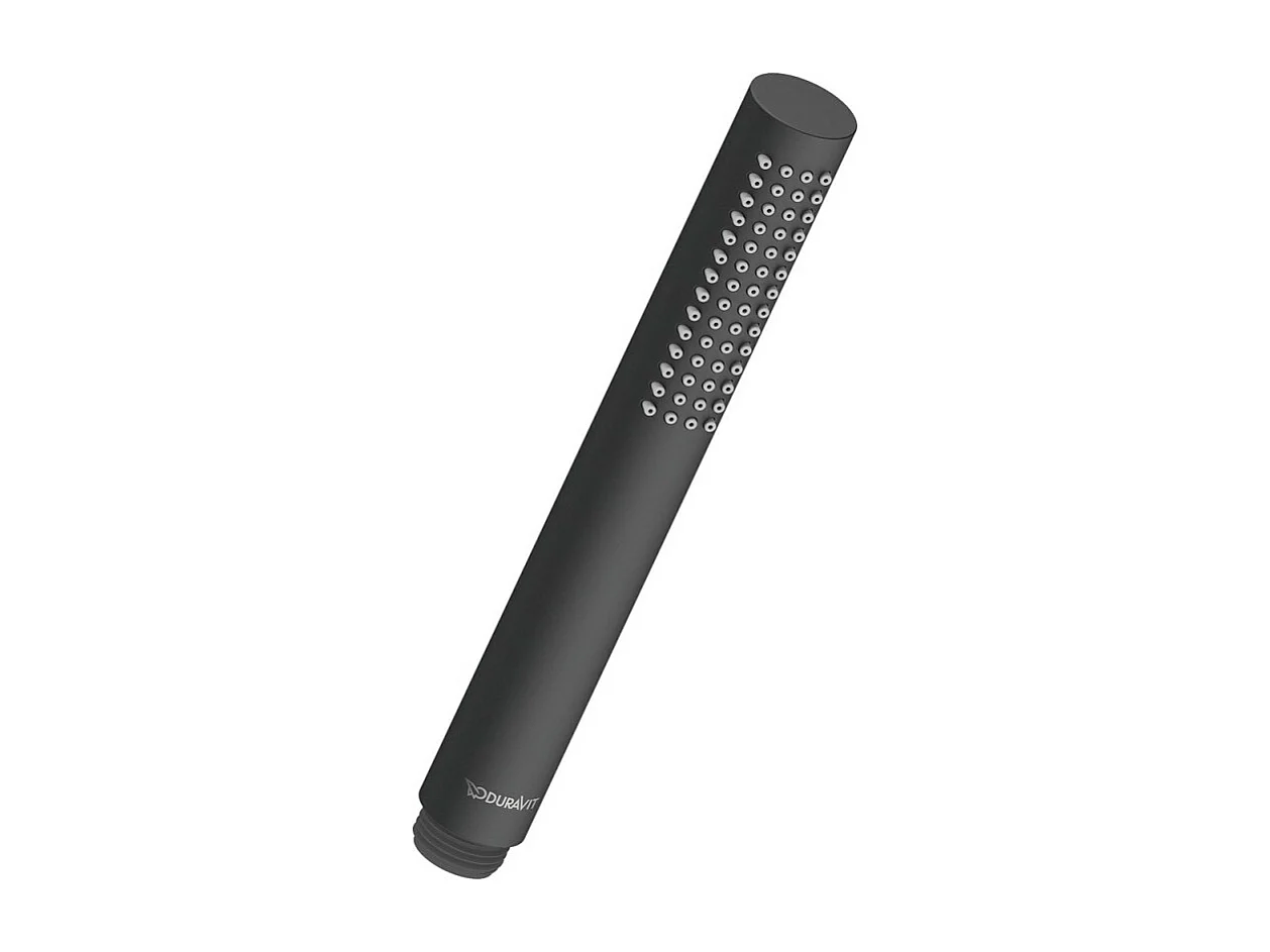 Pommeau de douche rond DURAVIT Universal 2,5 cm noir mat